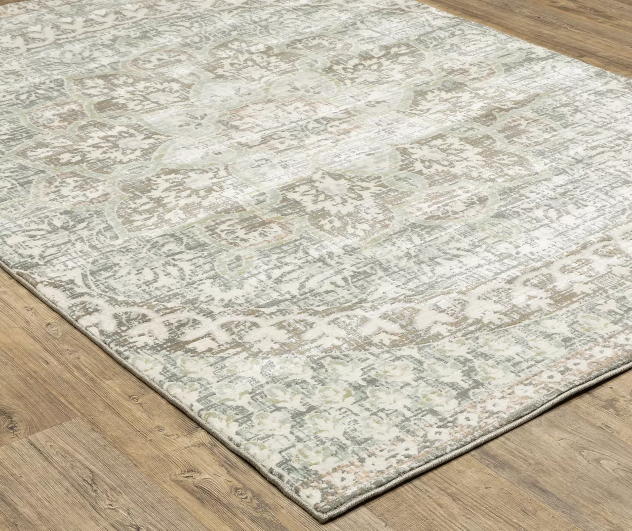 Capetah Ivory Floral Area Rug, (5.3' X 7.6') 4 Capetah Ivory Floral Area Rug, (5.3' X 7.6') - Image 2