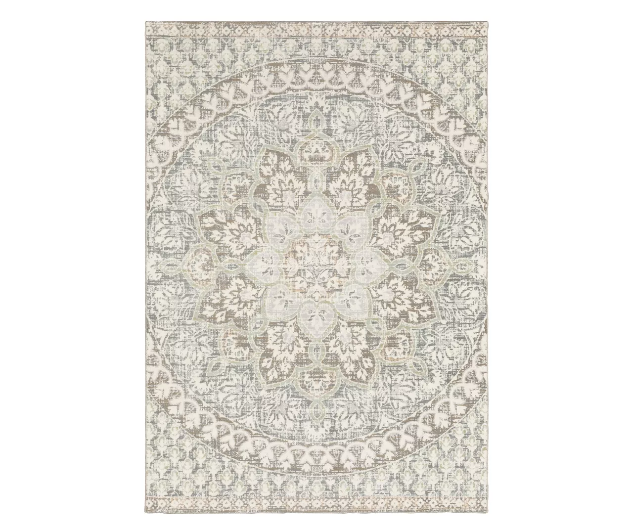 Capetah Ivory Floral Area Rug, (5.3' X 7.6') 3 Capetah Ivory Floral Area Rug, (5.3' X 7.6')