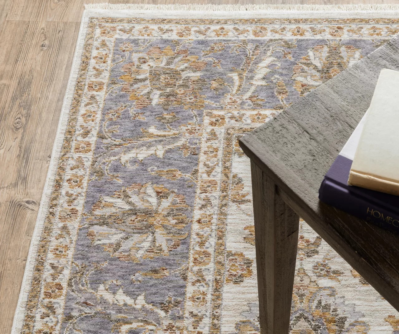 Mahandihi Ivory & Blue Floral Area Rug 9 Mahandihi Ivory & Blue Floral Area Rug - Image 7