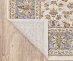 Mahandihi Ivory & Blue Floral Area Rug 29 Mahandihi Ivory & Blue Floral Area Rug -Home Store 810551372 3