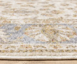 Mahandihi Ivory & Blue Floral Area Rug 34 Mahandihi Ivory & Blue Floral Area Rug -Home Store 810551373 5