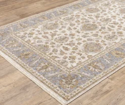 Mahandihi Ivory & Blue Floral Area Rug 37 Mahandihi Ivory & Blue Floral Area Rug -Home Store 810551373 8