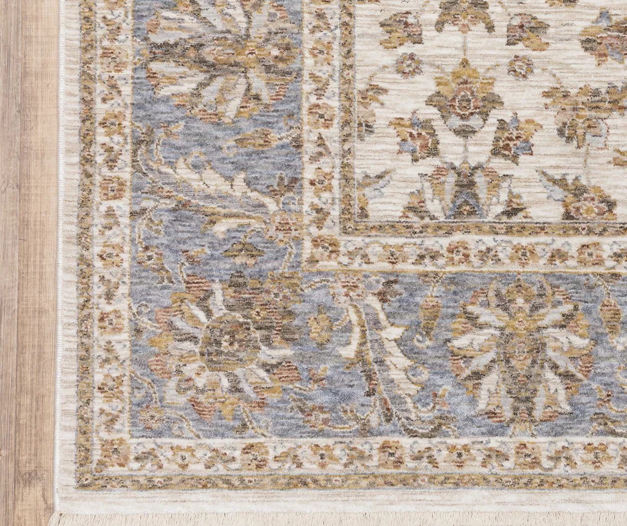 Mahandihi Ivory & Blue Floral Area Rug 20 Mahandihi Ivory & Blue Floral Area Rug - Image 18