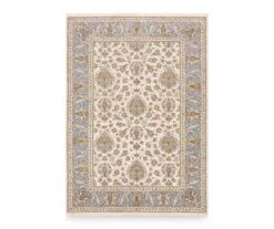 Mahandihi Ivory & Blue Floral Area Rug 27 Mahandihi Ivory & Blue Floral Area Rug -Home Store 810551377