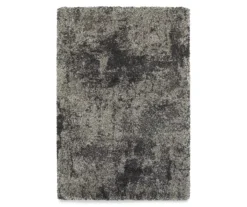 Heni Gray Distressed Shag Area Rug 22 Heni Gray Distressed Shag Area Rug -Home Store 810551426