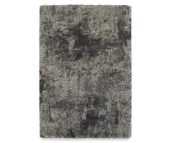 Heni Gray Distressed Shag Area Rug 23 Heni Gray Distressed Shag Area Rug -Home Store 810551427