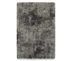 Heni Gray Distressed Shag Area Rug 24 Heni Gray Distressed Shag Area Rug -Home Store 810551428