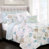 Harbor Life White & Blue King 7-Piece Quilt Set 2 Harbor Life White & Blue King 7-Piece Quilt Set -Home Store 810552982