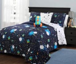 Navy & White Universe Quilt Set 5 Navy & White Universe Quilt Set -Home Store 810552992