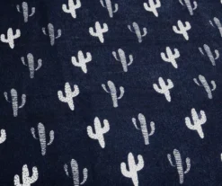 Navy & White Llama Pattern Block Full/Queen 5-Piece Quilt Set -Home Store 810552997 31