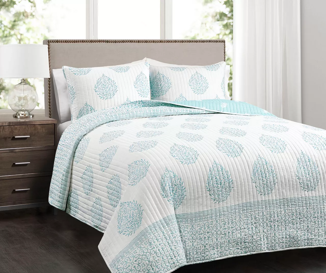 Leaf Teardrop Quilt Set 3 Leaf Teardrop Quilt Set