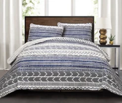 Hygge Geometric Reversible 3-Piece Quilt Set -Home Store 810553239 1
