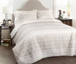 Hygge Geometric Reversible 3-Piece Quilt Set -Home Store 810553242 11