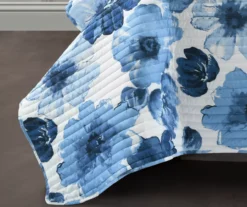 Leah Floral Reversible 3-Piece Quilt Set -Home Store 810553246 3