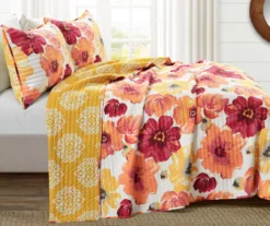 Leah Floral Reversible 3-Piece Quilt Set -Home Store 810553248 2