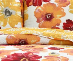 Leah Floral Reversible 3-Piece Quilt Set -Home Store 810553248 4