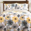 Leah Floral Reversible 3-Piece Quilt Set 1 Leah Floral Reversible 3-Piece Quilt Set -Home Store 810553249 3