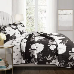 Zinnia Floral Quilt Set -Home Store 810553287 11