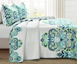 Clara Floral Reversible 3-Piece Quilt Set