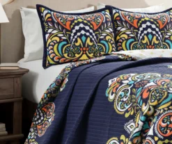 Clara Floral Reversible 3-Piece Quilt Set -Home Store 810553332 1