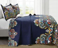 Clara Floral Reversible 3-Piece Quilt Set -Home Store 810553332 21