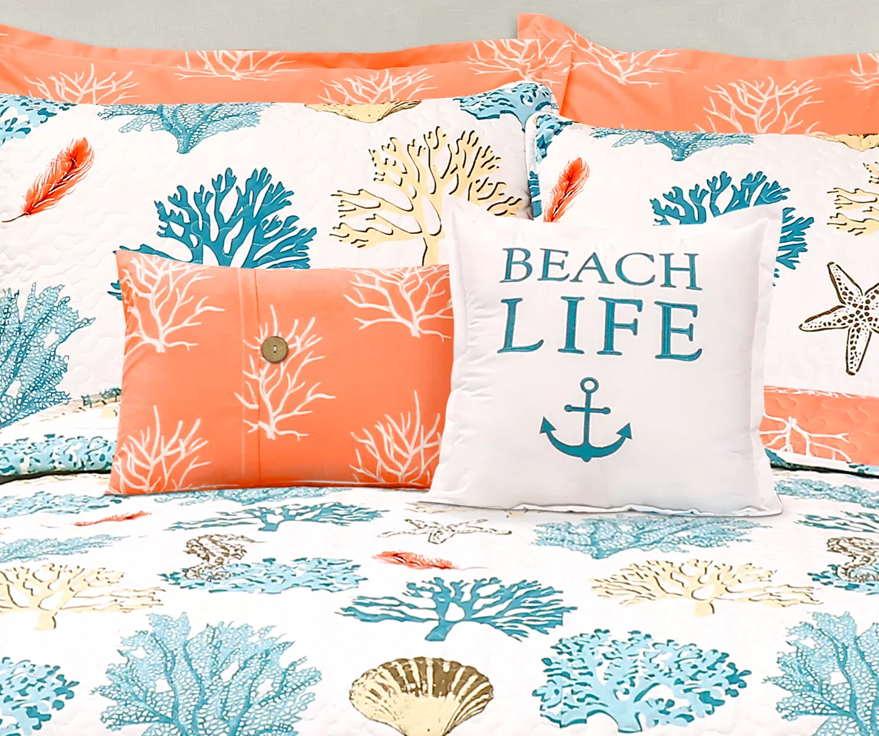 Coastal Reef Reversible Quilt Set 8 Coastal Reef Reversible Quilt Set - Image 6