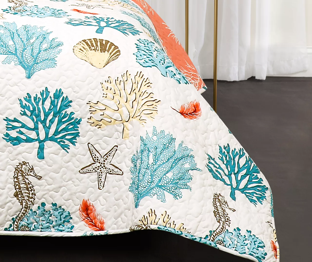 Coastal Reef Reversible Quilt Set 10 Coastal Reef Reversible Quilt Set - Image 8