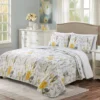 Adalia Floral Reversible 3-Piece Quilt Set -Home Store 810553342 1