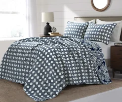 Aubree Arabesque Reversible 3-Piece Quilt Set -Home Store 810553349 21