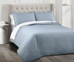 Ava Diamond-Quilted 3-Piece Quilt Set -Home Store 810553350 1