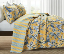 Dolores Floral Reversible 3-Piece Quilt Set -Home Store 810553394 2
