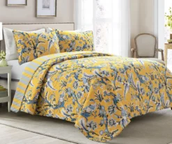 Dolores Floral Reversible 3-Piece Quilt Set -Home Store 810553395 11
