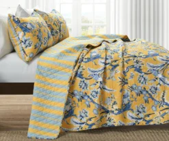 Dolores Floral Reversible 3-Piece Quilt Set -Home Store 810553395 2