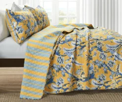 Dolores Floral Reversible 3-Piece Quilt Set -Home Store 810553395 21