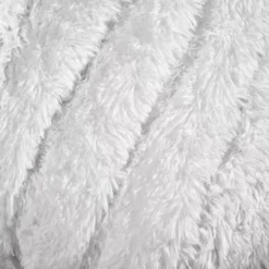 Emma White Faux Fur Throw, (50" X 60") -Home Store 810553469 31
