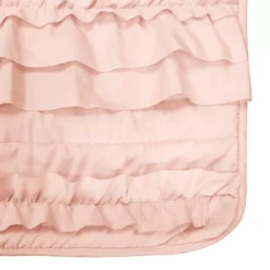 Blush Pink Ruffled Belle Throw, (50" X 60") -Home Store 810553544 41