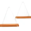 Brown & White Triangle Hanging Shelf, 2-Pack 1 Brown & White Triangle Hanging Shelf, 2-Pack -Home Store 810555301