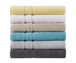 Aegan Charcoal Turkish Cotton 6-Piece Towel Set -Home Store 810555735 10