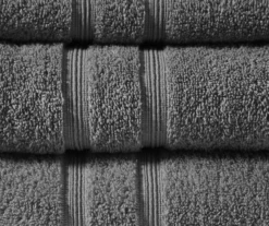 Aegan Charcoal Turkish Cotton 6-Piece Towel Set -Home Store 810555735 2
