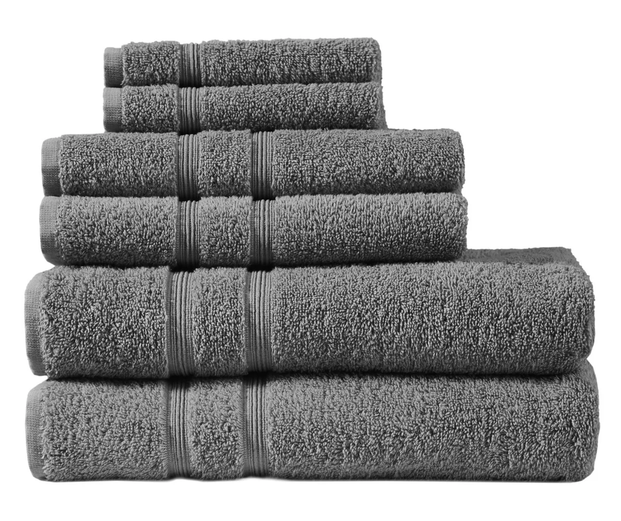 Aegan Turkish Cotton 6-Piece Towel Set 6 Aegan Turkish Cotton 6-Piece Towel Set - Image 4