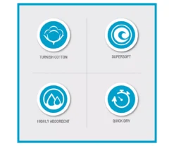 Aegan Charcoal Turkish Cotton 6-Piece Towel Set -Home Store 810555735 8