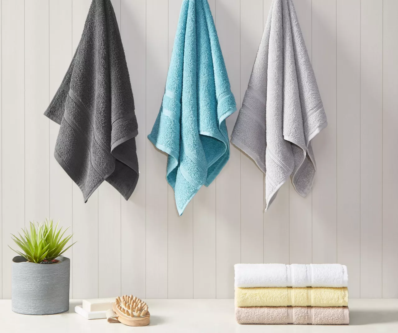 Aegan White Turkish Cotton 6-Piece Towel Set 6 Aegan White Turkish Cotton 6-Piece Towel Set - Image 4