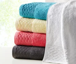 Blue Curv Jacquard 6-Piece Towel Set 9 Blue Curv Jacquard 6-Piece Towel Set -Home Store 810555740 2
