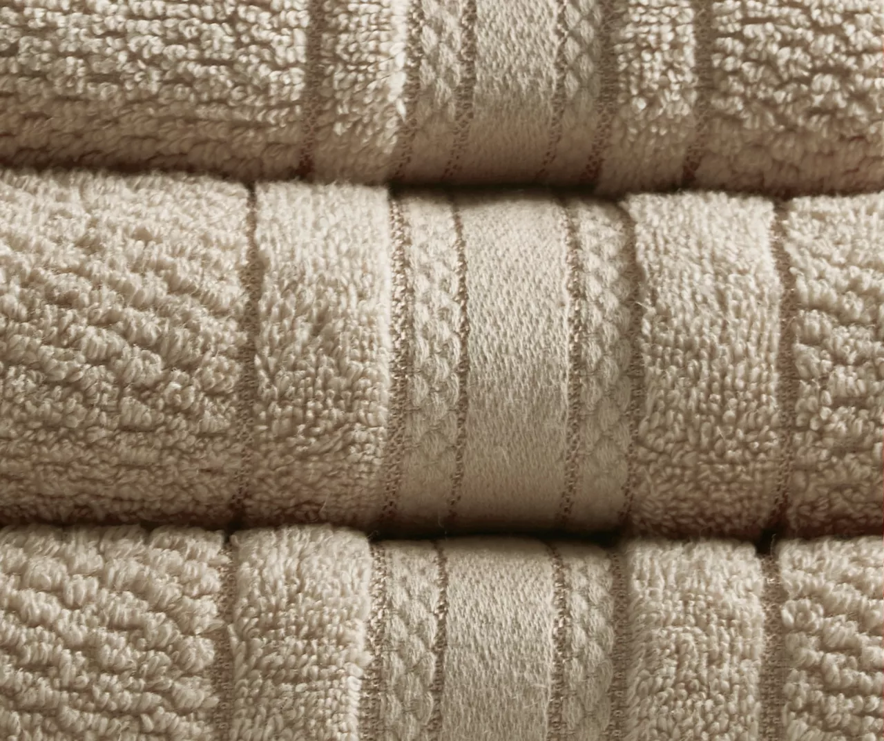 Roman Lattice-Stripe 6-Piece Towel Set 13 Roman Lattice-Stripe 6-Piece Towel Set - Image 11