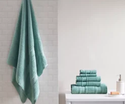 Roman Lattice-Stripe 6-Piece Towel Set 37 Roman Lattice-Stripe 6-Piece Towel Set -Home Store 810555749 1