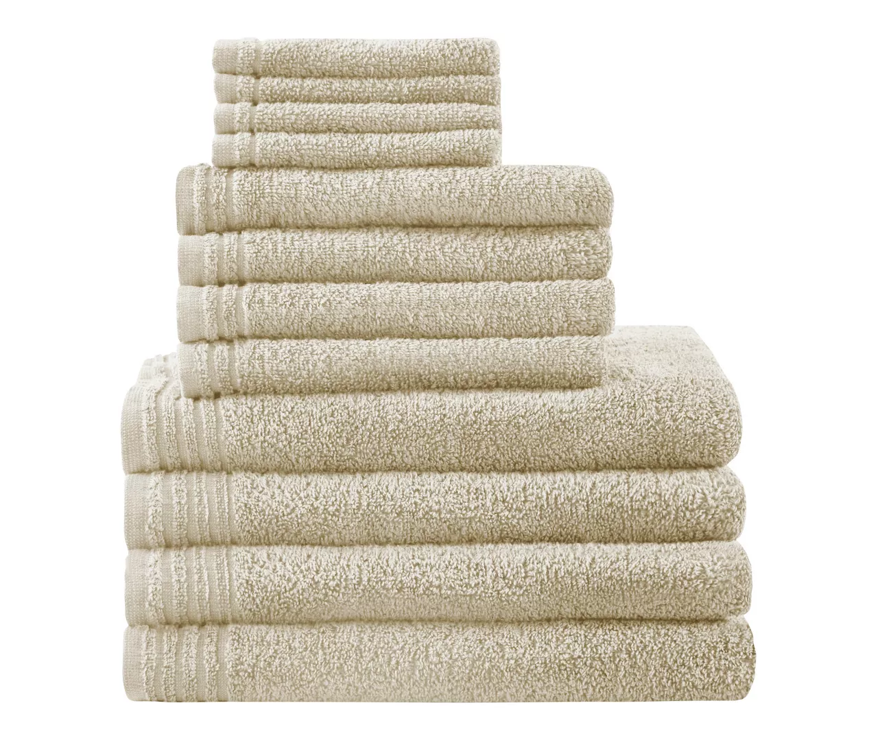 Stripe-Trim 12-Piece Towel Set 4 Stripe-Trim 12-Piece Towel Set - Image 2