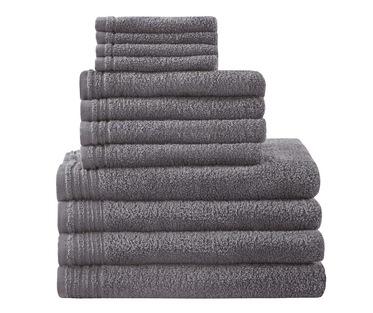 Stripe-Trim 12-Piece Towel Set 6 Stripe-Trim 12-Piece Towel Set - Image 4