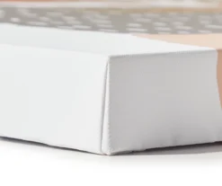 Peach & Green Modern Vases Wrapped Canvas -Home Store 810555801 1