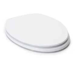 White Oblong Wood Toilet Seat 21 White Oblong Wood Toilet Seat -Home Store 810557533 1