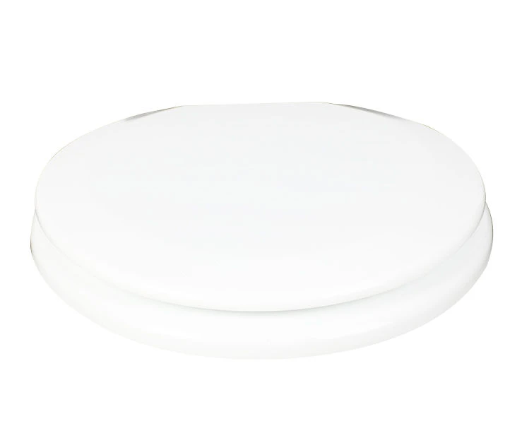 White Oblong Wood Toilet Seat 19 White Oblong Wood Toilet Seat - Image 17